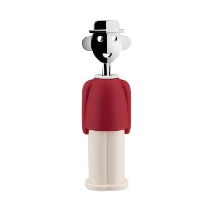 Tire-bouchon ALESSANDRO M., rouge / blanc, Alessi