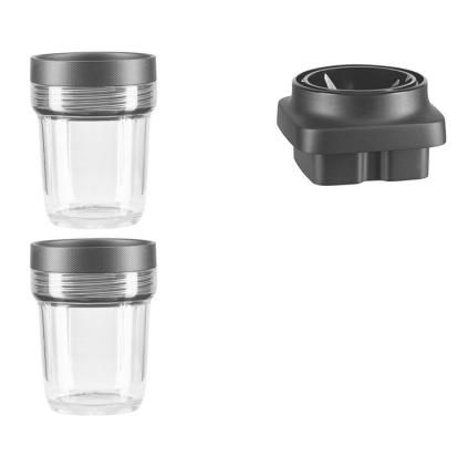 Boîte de conservation pour aliments pour blender K400, set de 2 pc, 200 ml, KitchenAid