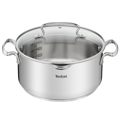 Faitout DUETTO+ G7194655 24 cm, 5 l, avec Couvercle de marmite, Tefal