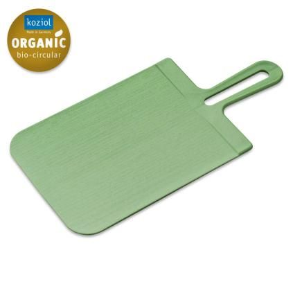 Planche à découper SNAP S, pliable, vert feuille, plastique, Koziol
