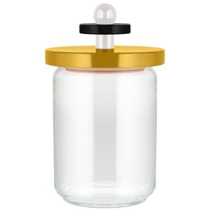 Bocal de rangement 100 COLLECTION, 1 l, jaune, verre, Alessi