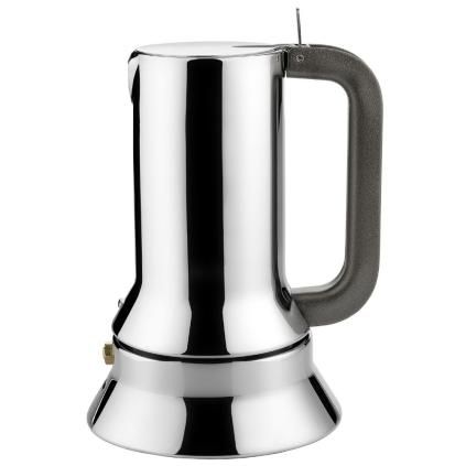 Cafetière italienne 9090, 150 ml, manche marron, Alessi