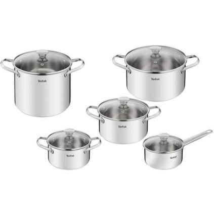 Batterie de cuisine COOK EAT B921SA55, set de 10 pc, Tefal