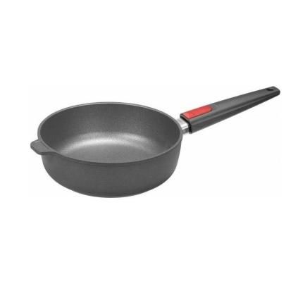 Sauteuse TITANIUM NOWO 24 cm, pour induction, poignée amovible, titane, WOLL
