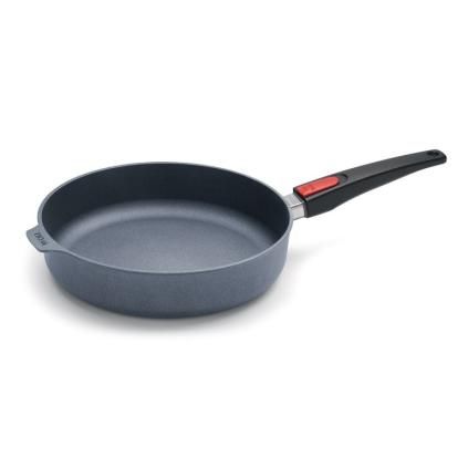 Sauteuse DIAMOND LITE 28 cm, poignée amovible, titane, WOLL