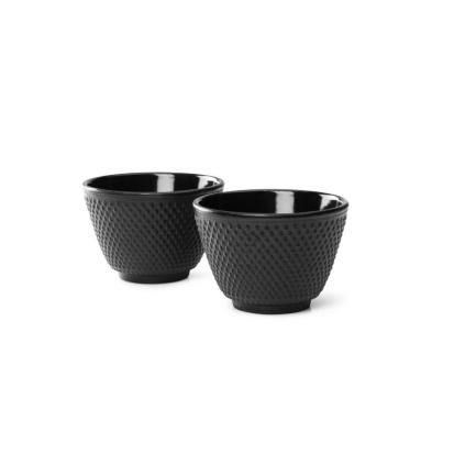 Tasse à thé YANG, set de 2 pc, noir, fonte, Bredemeijer