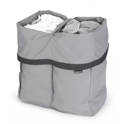 Sacs à linge de rechange pour le panier à linge BO, 2 x 45 l, gris, Brabantia