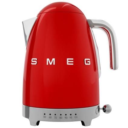 Bouilloire à contrôle de température KLF04RDEU 1,7 l, rouge, Smeg