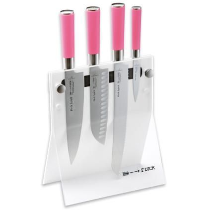 Set de couteaux PINK SPIRIT, 5 pièces, avec support magnétique, F.DICK