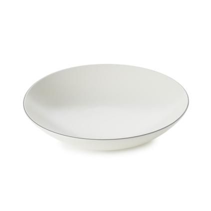 Assiette creuse EQUINOXE, set de 6 pc, 24 cm, coton blanc, REVOL