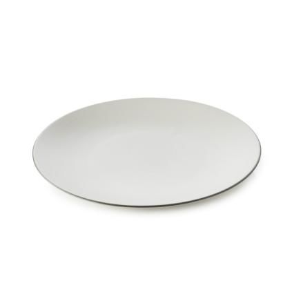Assiette EQUINOXE, set de 6 pc, 26 cm, coton blanc,REVOL