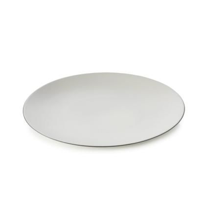 Assiette EQUINOXE, set de 2 pc, 31 cm, coton blanc, REVOL