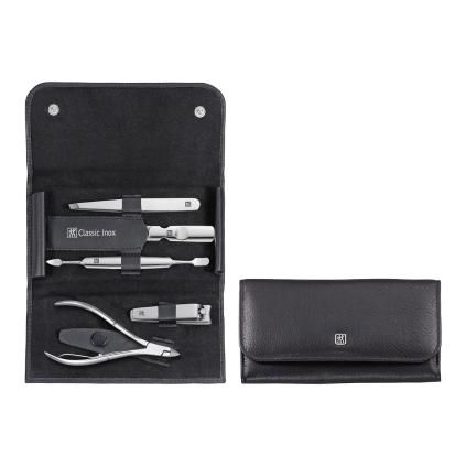 Set de manucure et pedicure CLASSIC INOX, set de 5 pc, avec coupe-ongles, noir, ZWILLING