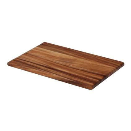 Planche à découper 26 x 16,5 cm, brun, bois, Continenta