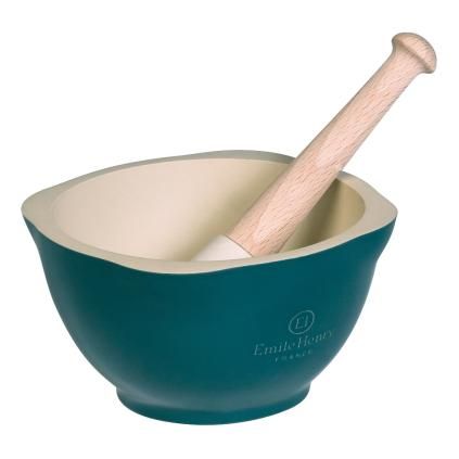 Mortier et pilon BLUE FLAME, bleu, Emile Henry