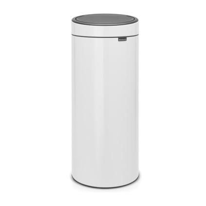 Poubelle à couvercle tactile TOUCH BIN NEW 30 l, blanc, Brabantia