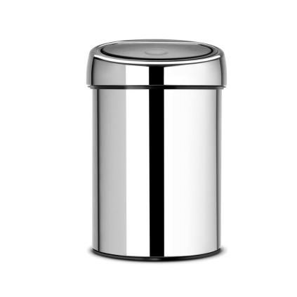 Poubelle à couvercle tactile TOUCH BIN 3 l, acier brillant, Brabantia