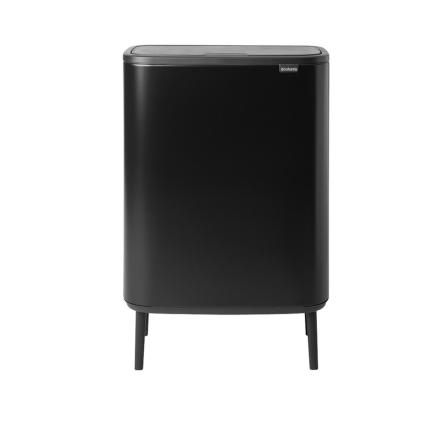 Poubelle à couvercle tactile BO HI 60 l, noir, Brabantia