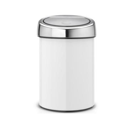 Poubelle à couvercle tactile TOUCH BIN 3 l, blanc, Brabantia