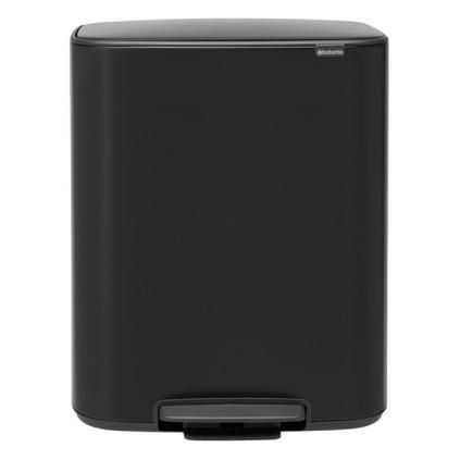 Poubelle à pédale BO 60 l, noir, Brabantia