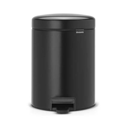 Poubelle à pédale NEWICON 5 l, noir mat, Brabantia