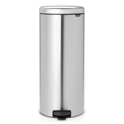 Poubelle à pédale NEWICON 30 l, résistant aux traces de doigts, acier mat, Brabantia