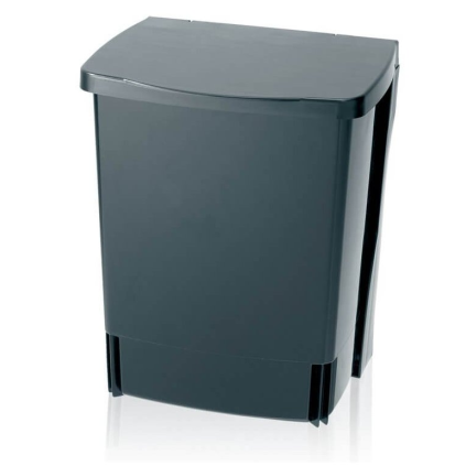 Poubelle encastrable 10 l, noir, Brabantia