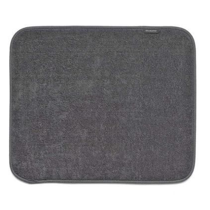 Tapis de séchage vaisselle 40 x 47 cm, gris, microfibre, Brabantia