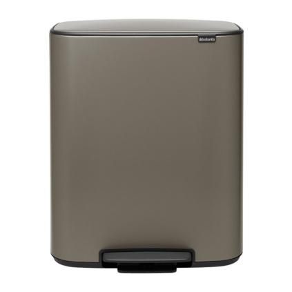 Poubelle à pédale BO 60 l, platine, Brabantia