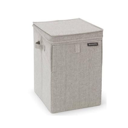 Sac à linge 35 l, empilable, gris clair, Brabantia