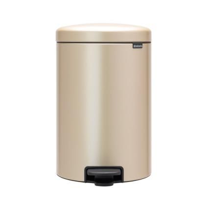 Poubelle à pédale NEWICON 20 l, champagne, Brabantia