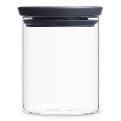Bocal de rangement 600 ml, empilable, verre, Brabantia