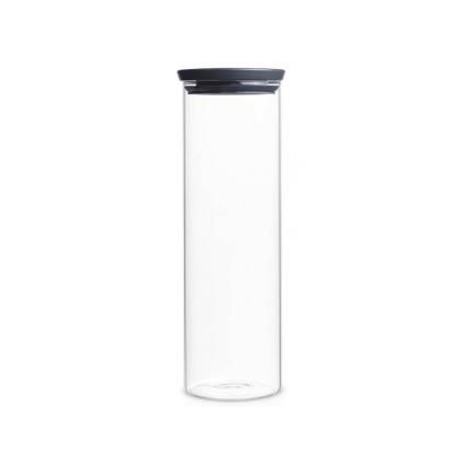Bocal de rangement 1,9 l, empilable, verre, Brabantia