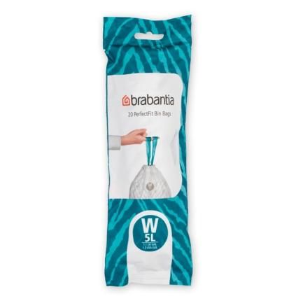 Sac poubelle W PERFECTFIT 5 l, 20 pc, Brabantia
