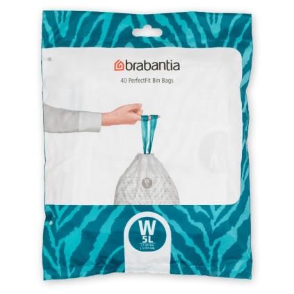 Sac poubelle W PERFECTFIT 5 l, 40 pc, Brabantia