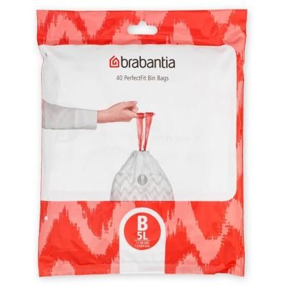 Sac poubelle B PERFECTFIT 5 l, 40 pc, Brabantia