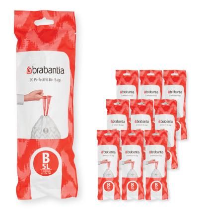 Sac poubelle B PERFECTFIT 5 l, 200 pc, Brabantia