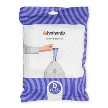 Sac poubelle D PERFECTFIT 15-20 l, 40 pc, Brabantia