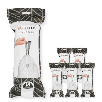 Sac poubelle M PERFECTFIT 60 l, 120 pc, Brabantia