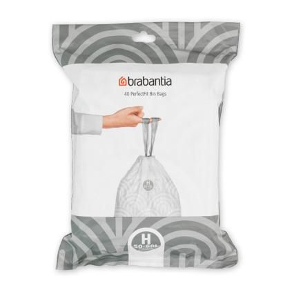 Sac poubelle H PERFECTFIT 50-60 l, 40 pc, Brabantia