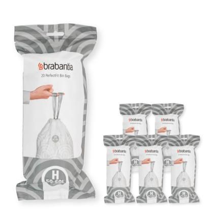 Sac poubelle H PERFECTFIT 50-60 l, 120 pc, Brabantia