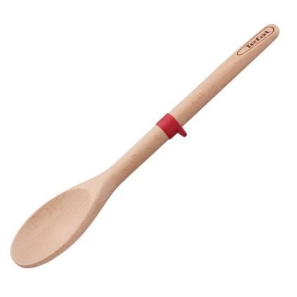 Cuillère de cuisine INGENIO WOOD K2300514 32 cm, bois, Tefal