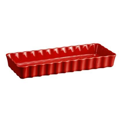 Moule à tarte 15 x 36 cm, rouge bordeaux, Emile Henry