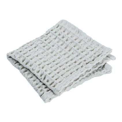 Serviette de toilette CARO 30 x 30 cm, gris clair, Blomus