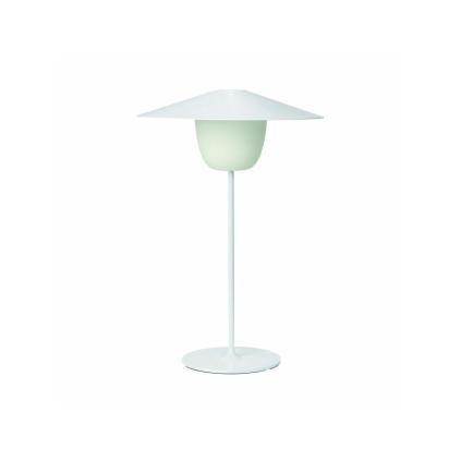 Lampe de table sans fil ANI L 49 cm, LED, blanc, Blomus