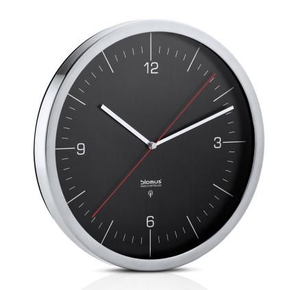 Horloge murale à controle par radio  CRONO L, ⌀ 30 cm, noir, Blomus
