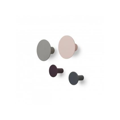 Patère PONTO, set de 4 pc, multicolore, Blomus
