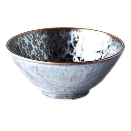 Bol BLACK PEARL 20 cm, 800 ml, noir, céramique, MIJ