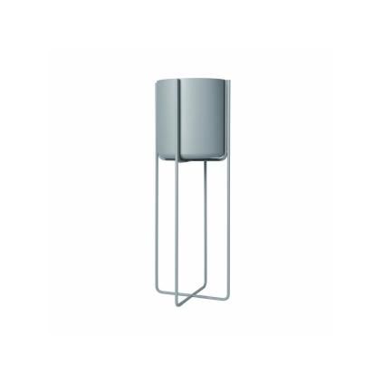 Pot de fleur sur pied KENA 80 cm, gris chaud, Blomus