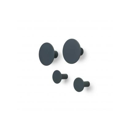 Patère PONTO, set de 4 pc, gris, Blomus